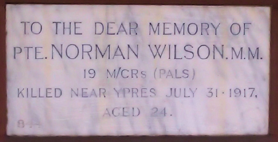 Ypres (Menin Gate) Memorial - Wilson, Norman