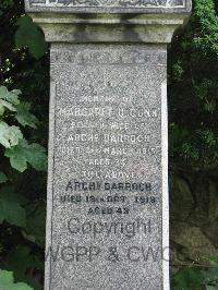 Greenock Cemetery - Darroch, Archibald