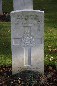 Serre Road Cemetery No.2 - Rhodes, William Arthur