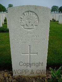 Serre Road Cemetery No.2 - Simmons, Milton