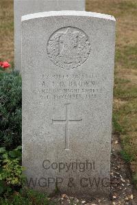 St. Sever Cemetery Extension Rouen - Brown, A J O