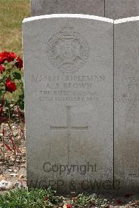 St. Sever Cemetery Extension Rouen - Brown, A S