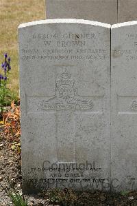 St. Sever Cemetery Extension Rouen - Brown, William
