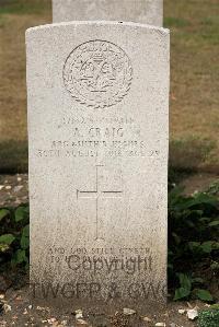 St. Sever Cemetery Extension Rouen - Craig, Alexander