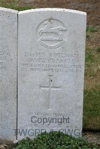 St. Sever Cemetery Extension Rouen - Crangle, James