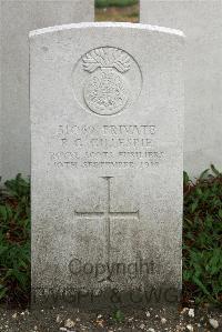 St. Sever Cemetery Extension Rouen - Gillespie, P G