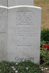 St. Sever Cemetery Extension Rouen - Hammonds, William