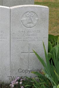 St. Sever Cemetery Extension Rouen - James, J