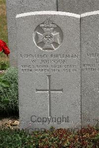 St. Sever Cemetery Extension Rouen - Johnson, William
