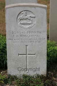 St. Sever Cemetery Extension Rouen - Knightall, J A