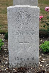 St. Sever Cemetery Extension Rouen - MacDonald, W
