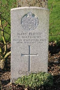 St. Sever Cemetery Extension Rouen - Matthews, E