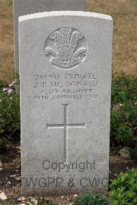 St. Sever Cemetery Extension Rouen - McDonald, J P