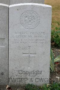 St. Sever Cemetery Extension Rouen - McDougall, Malcolm