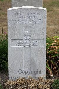 St. Sever Cemetery Extension Rouen - McMahon, J