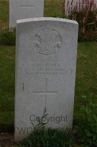 Templeux-Le-Guerard British Cemetery - Hancock, A