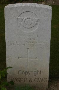 Templeux-Le-Guerard British Cemetery - King, Ernest Arthur