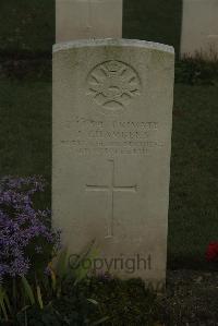Vermelles British Cemetery - Chambers, J