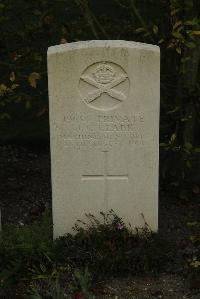 Vermelles British Cemetery - Clark, J C