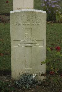 Vermelles British Cemetery - Gratton, John George William