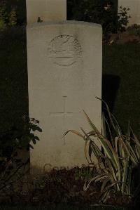 Vermelles British Cemetery - Johnson, E F