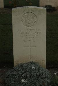 Vermelles British Cemetery - Kearns, Thomas