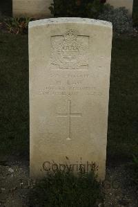 Vermelles British Cemetery - Law, Harold