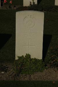 Vermelles British Cemetery - Newbrook, J