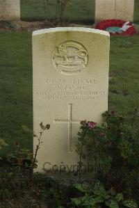Vermelles British Cemetery - Payne, W