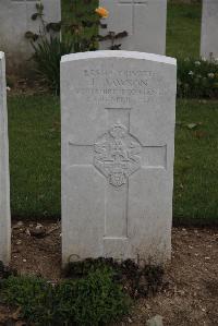 Wancourt British Cemetery - Dawson, J