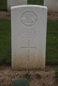 Wancourt British Cemetery - Gittins, A