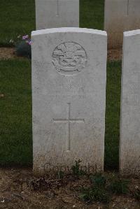 Wancourt British Cemetery - Harvey, S