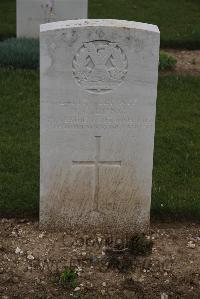 Wancourt British Cemetery - Long, John Cuthbert