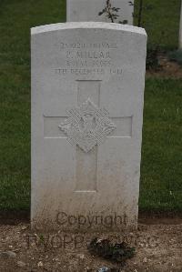 Wancourt British Cemetery - Millar, P