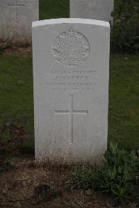 Wancourt British Cemetery - Nutter, James