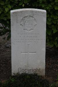 Wancourt British Cemetery - Purdie, Arthur Joseph