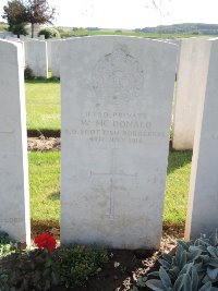 Warloy-Baillon Communal Cemetery Extension - McDonald, W