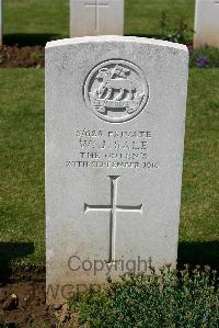 Warloy-Baillon Communal Cemetery Extension - Sale, W J