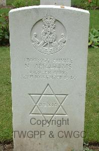 Brookwood Military Cemetery - Abrahams, Nathan