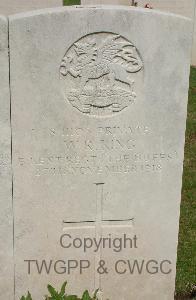 Brookwood Military Cemetery - King, W R