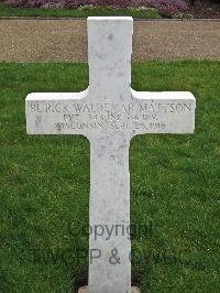 Brookwood Military Cemetery - Mattson, Rurick Waldemar