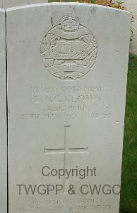 Brookwood Military Cemetery - McKeown, E