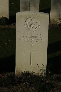 Messines Ridge British Cemetery - Arnold, R C
