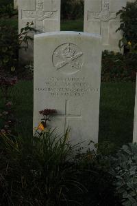 Messines Ridge British Cemetery - Jackson, W J