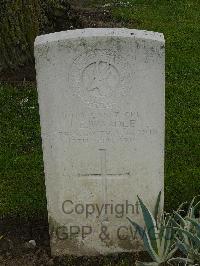 Messines Ridge British Cemetery - Wardle, J E