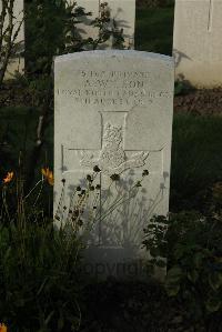 Messines Ridge British Cemetery - Wilson, A