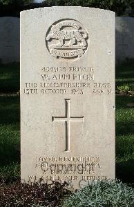 Minturno War Cemetery - Appleton, Wilfred