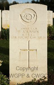 Minturno War Cemetery - Atkinson, Edwin