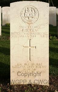 Minturno War Cemetery - Boden, Frank