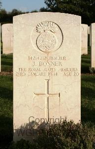 Minturno War Cemetery - Bonner, James